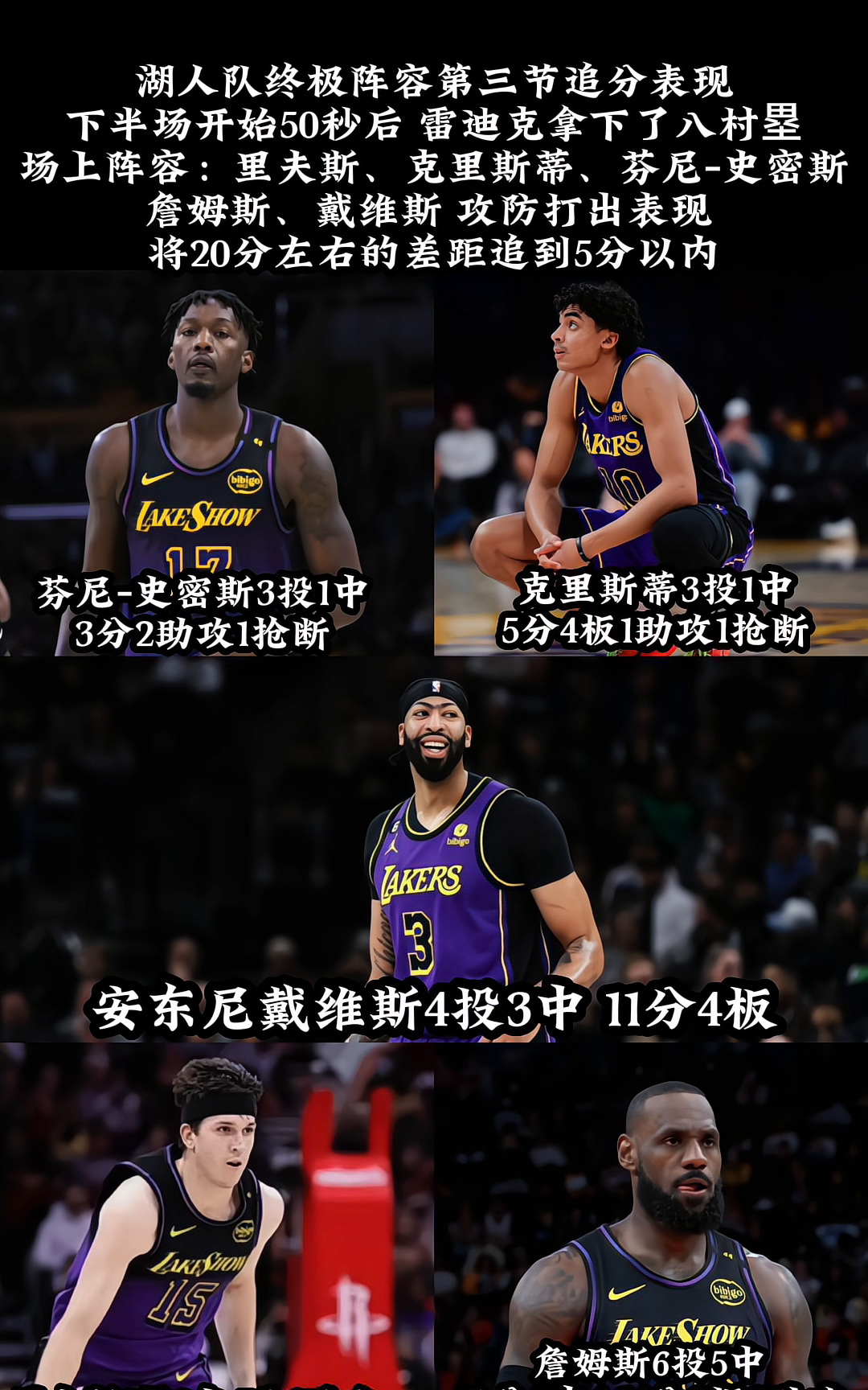 2025世俱杯直播-莫雷诺火线归队，湖人被动领先猛龙半个季后赛